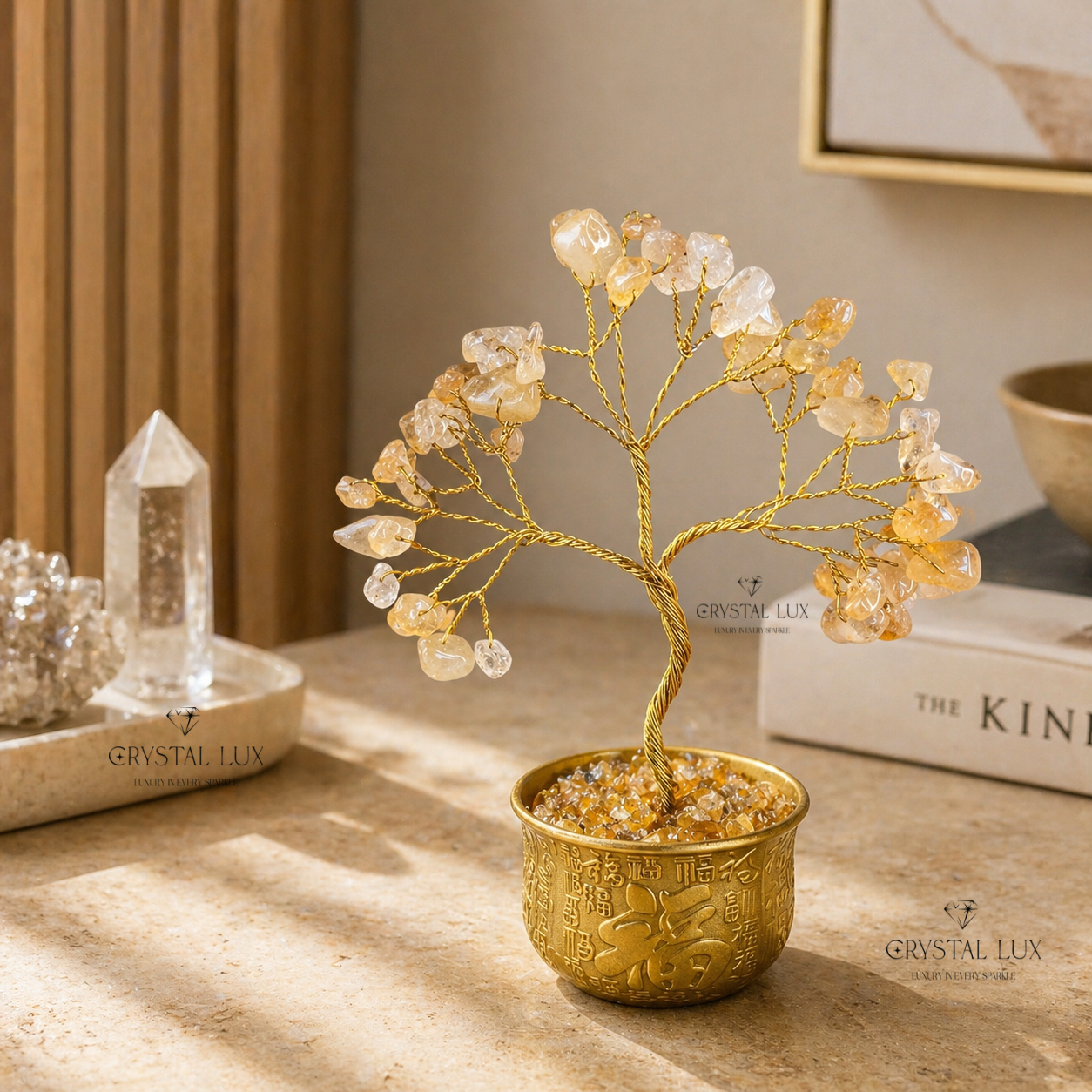 Citrine Crystal Tree for Wealth & Prosperity