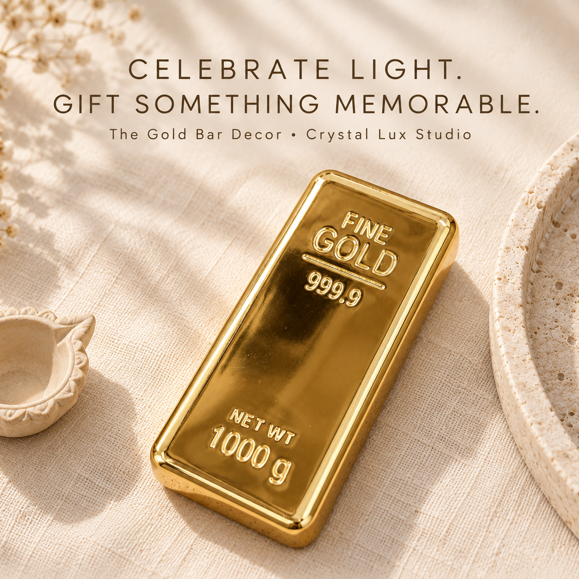 Gold Bar Décor | Dhanteras and Diwali – Festive Decoration & Gift