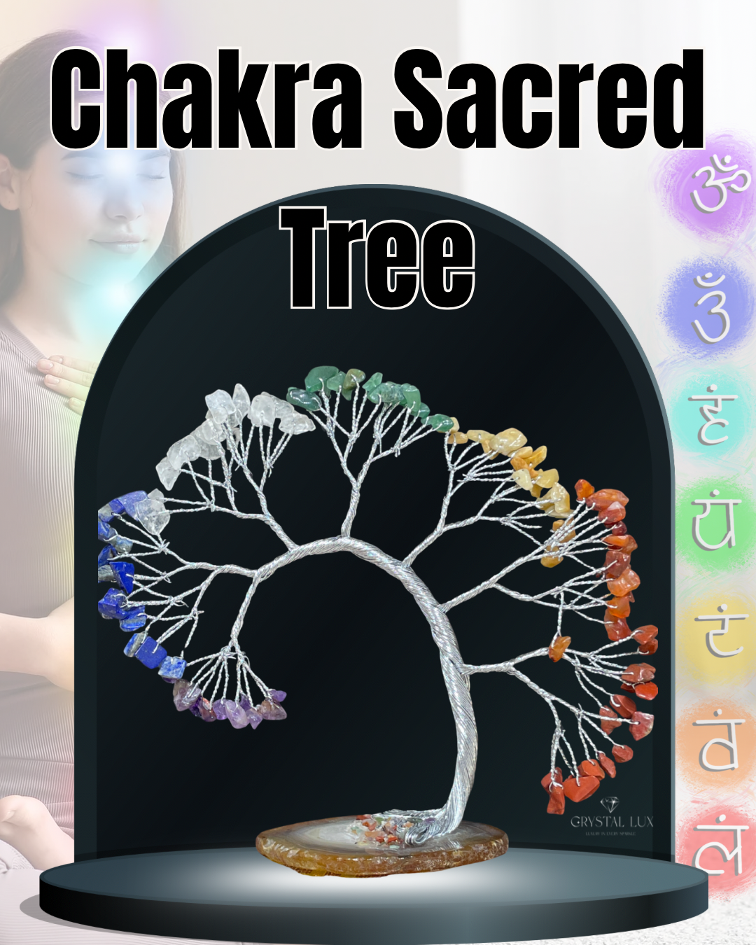 7 Chakra Gemstone Tree | Meditation & Energy Healing Decor