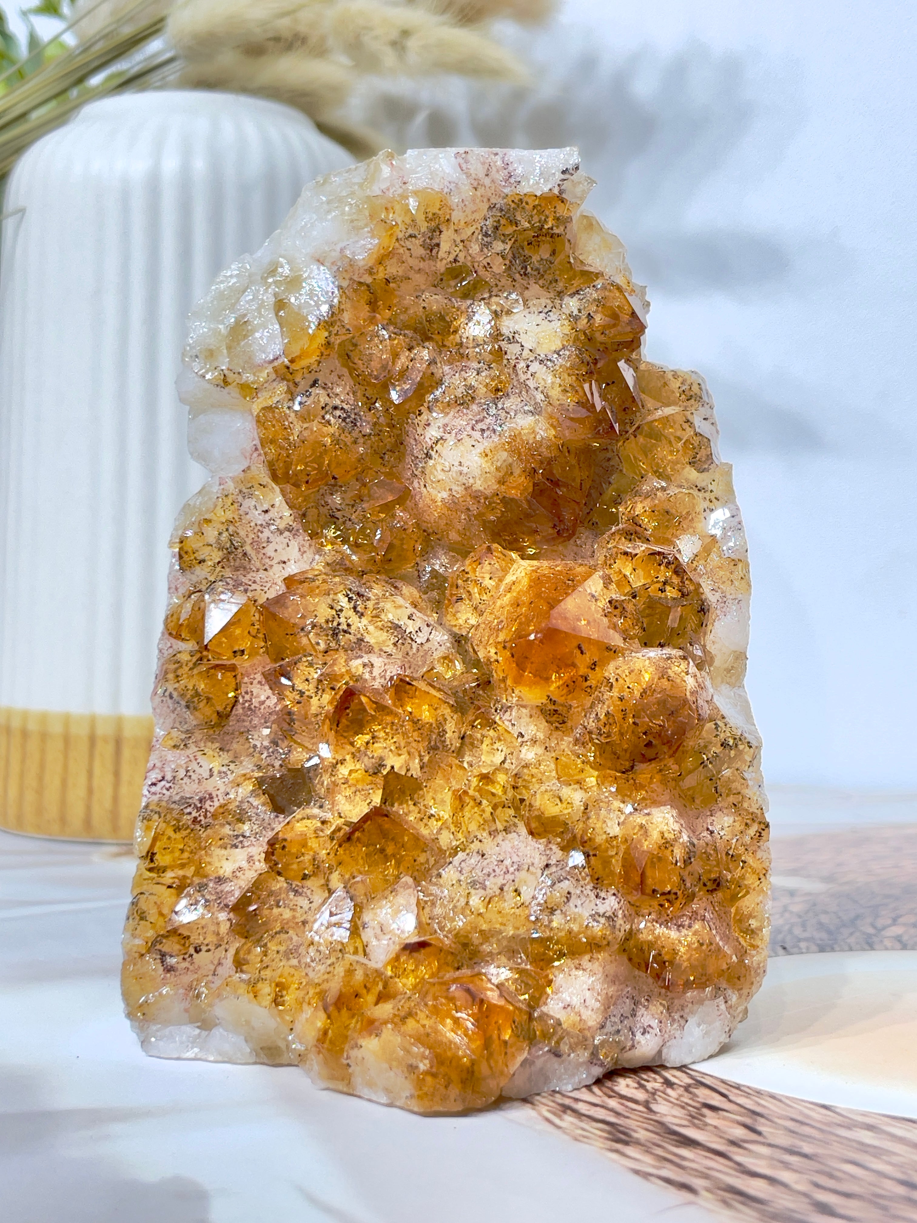 Citrine Standing Geodes