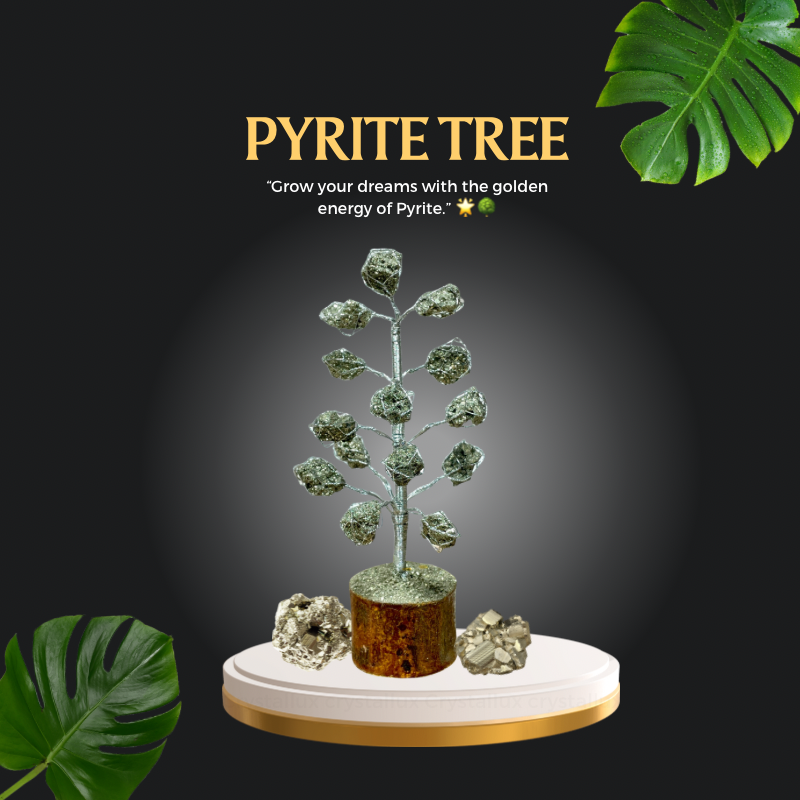 Natural Pyrite Gemstone Tree | Attraction of Wealth, Prosperity & Good Luck