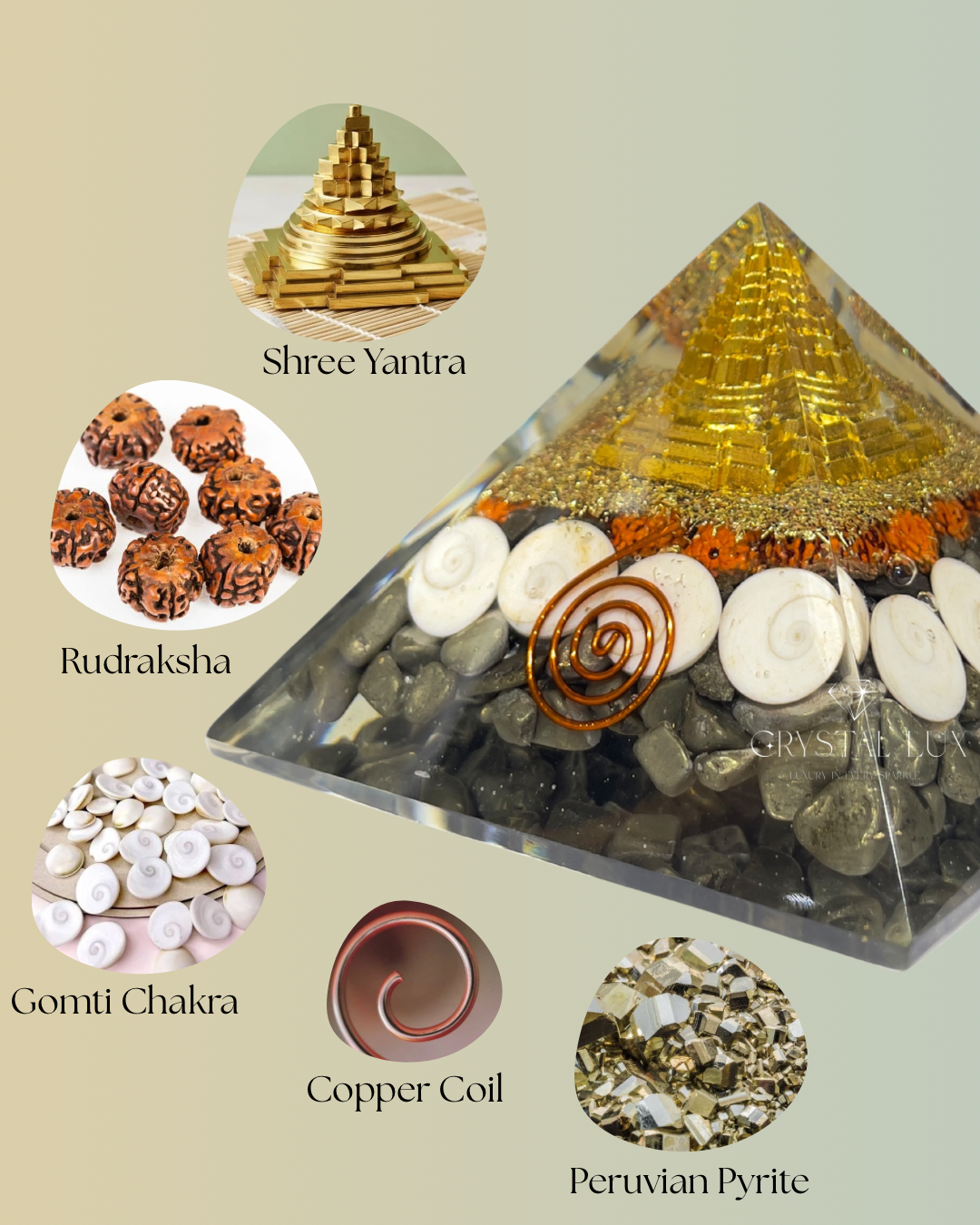 Wealth Attraction Shree Yantra Pyramid | Vastu & Money Energy