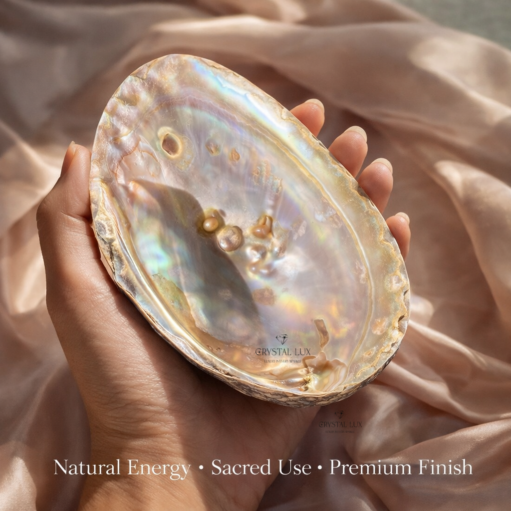 Abalone / Mother of Pearl Shell Smudging Bowl for Sage, Palo Santo & Spiritual Cleansing