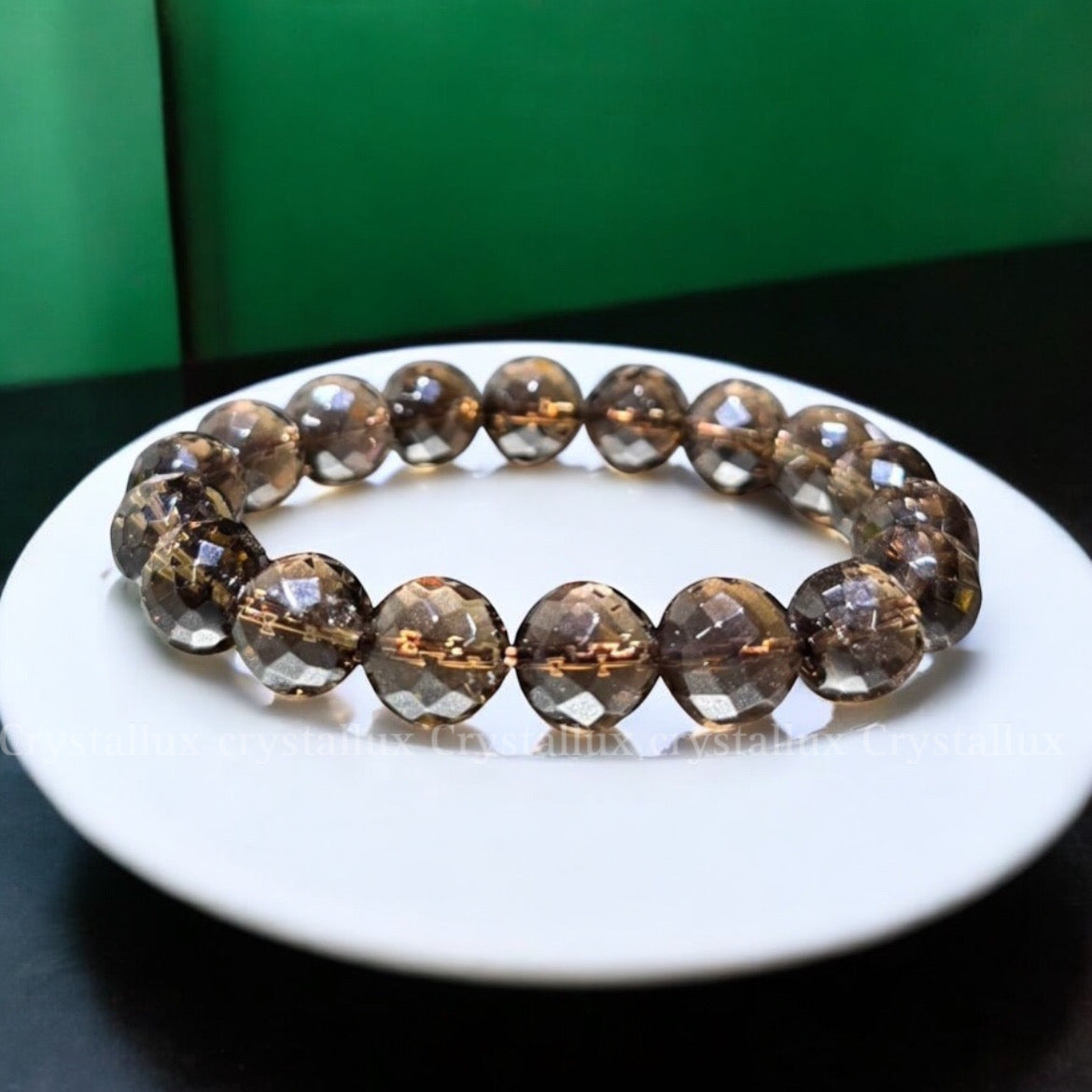 Smokey Quartz Faceted Protection & Grounding Bracelet – Natural Crystal Healing