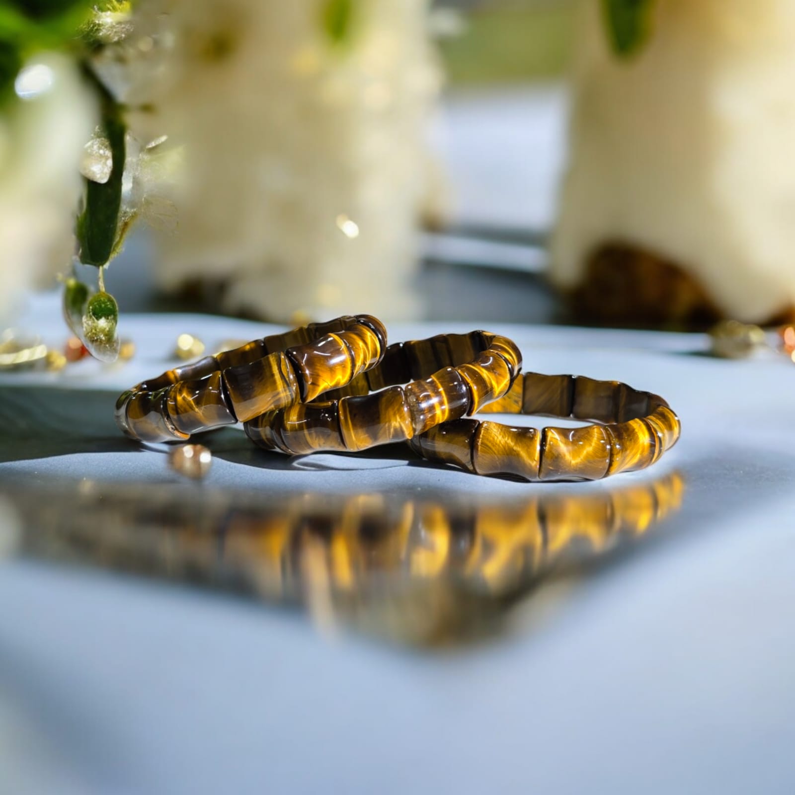 Premium Tiger Eye Protection & Success Bracelet – Natural Golden Tiger Eye Crystal