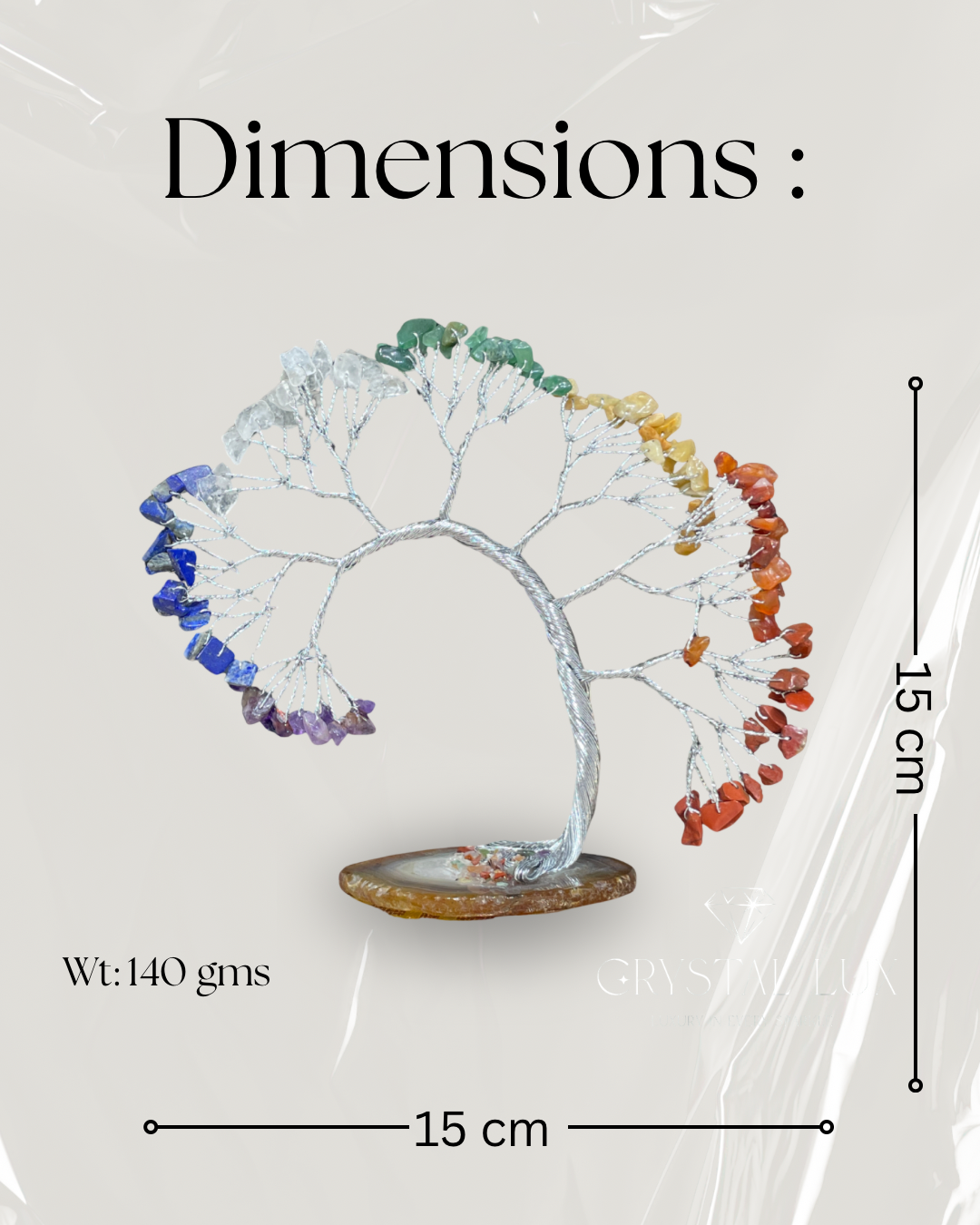 7 Chakra Gemstone Tree | Meditation & Energy Healing Decor