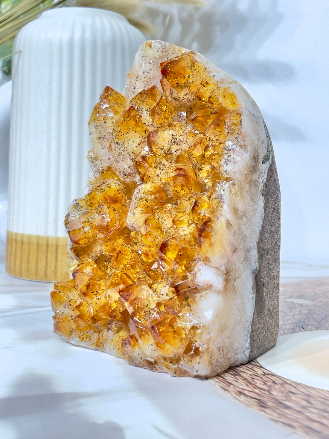 Citrine Standing Geodes