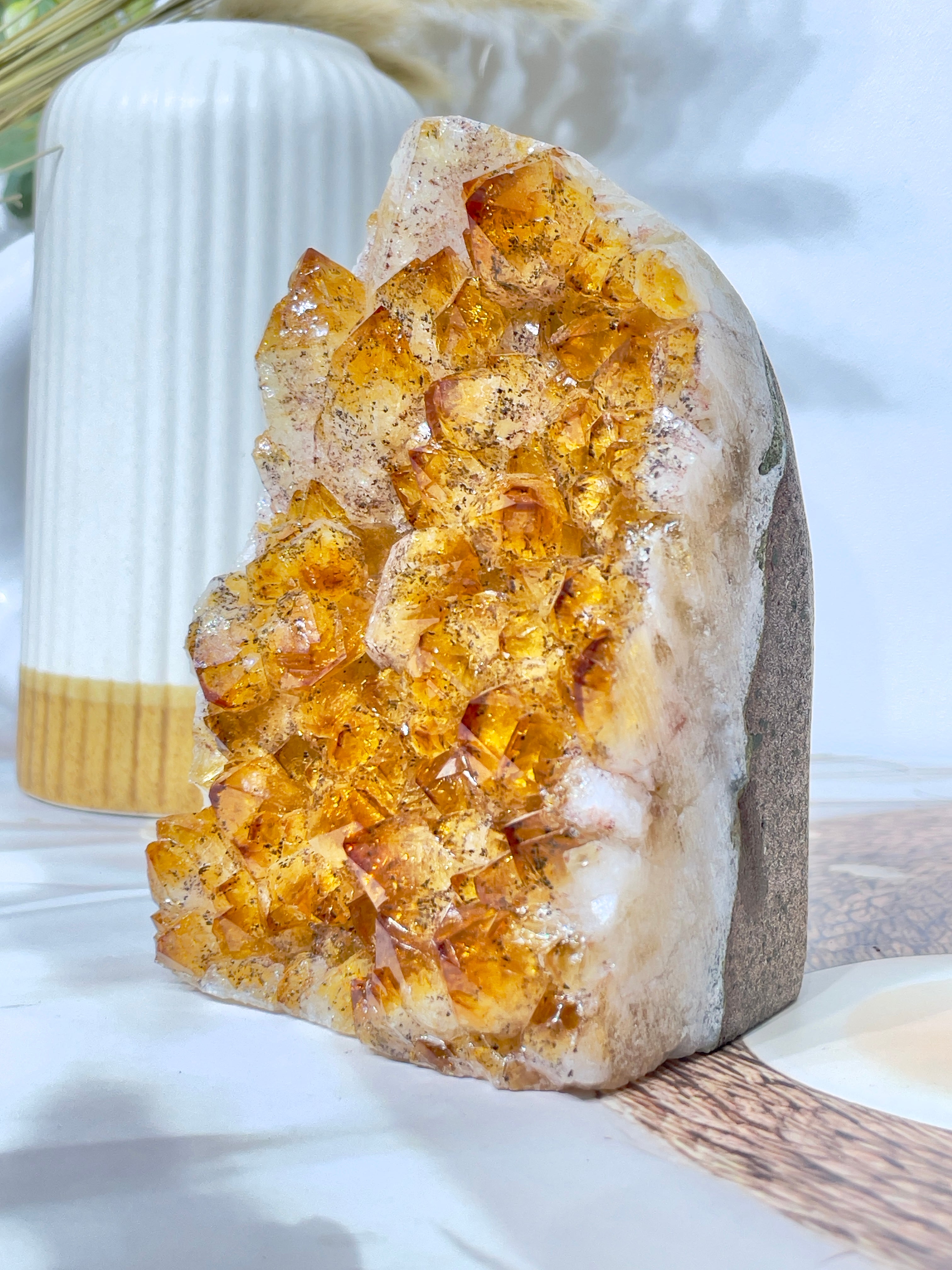Citrine Standing Geodes