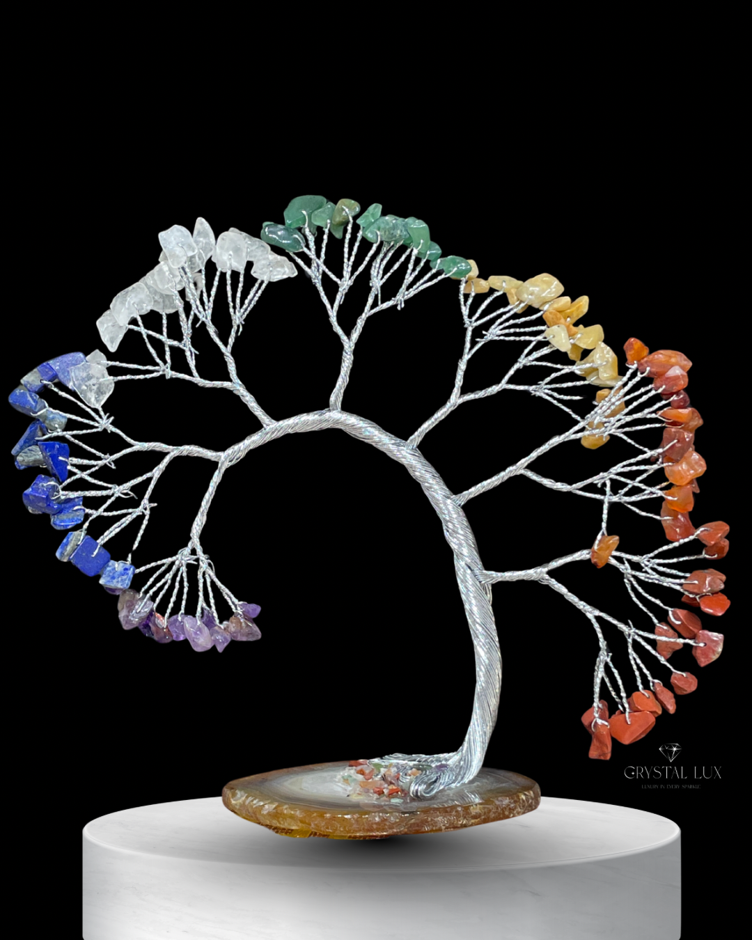 7 Chakra Gemstone Tree | Meditation & Energy Healing Decor
