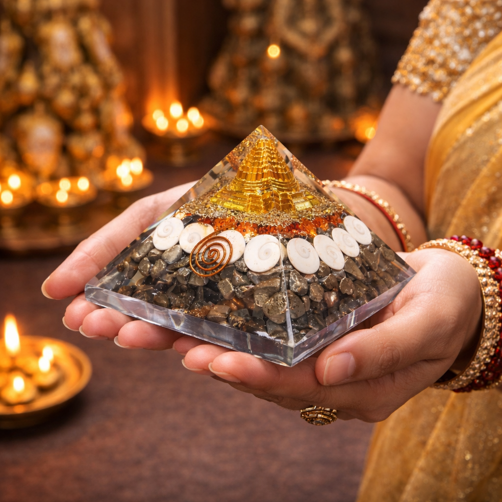 Pyramide Shree Yantra pour attirer la richesse | Vastu et énergie monétaire