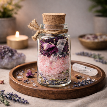 Self Love Crystal Jar | Manifestation Spell Bottle for Confidence, Love & Energy Healing