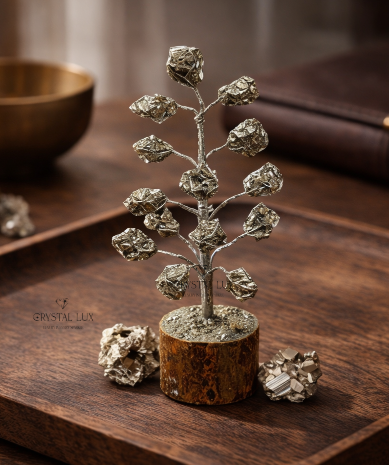 Arbre en pyrite naturelle | Attire la richesse, la prospérité et la chance
