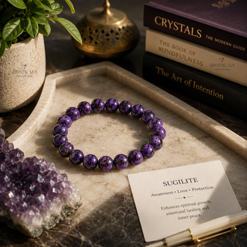 Rare Sugilite Crystal Bracelet – Luxury Healing Jewelry for Inner Peace