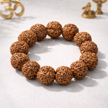 Natural 5 Mukhi Rudraksha Bracelet | Energized Rudraksha for Peace, Health & Balance