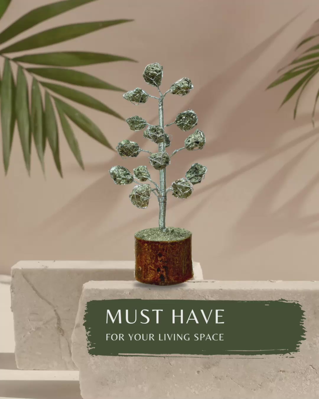 Natural Pyrite Gemstone Tree | Attraction of Wealth, Prosperity & Good Luck