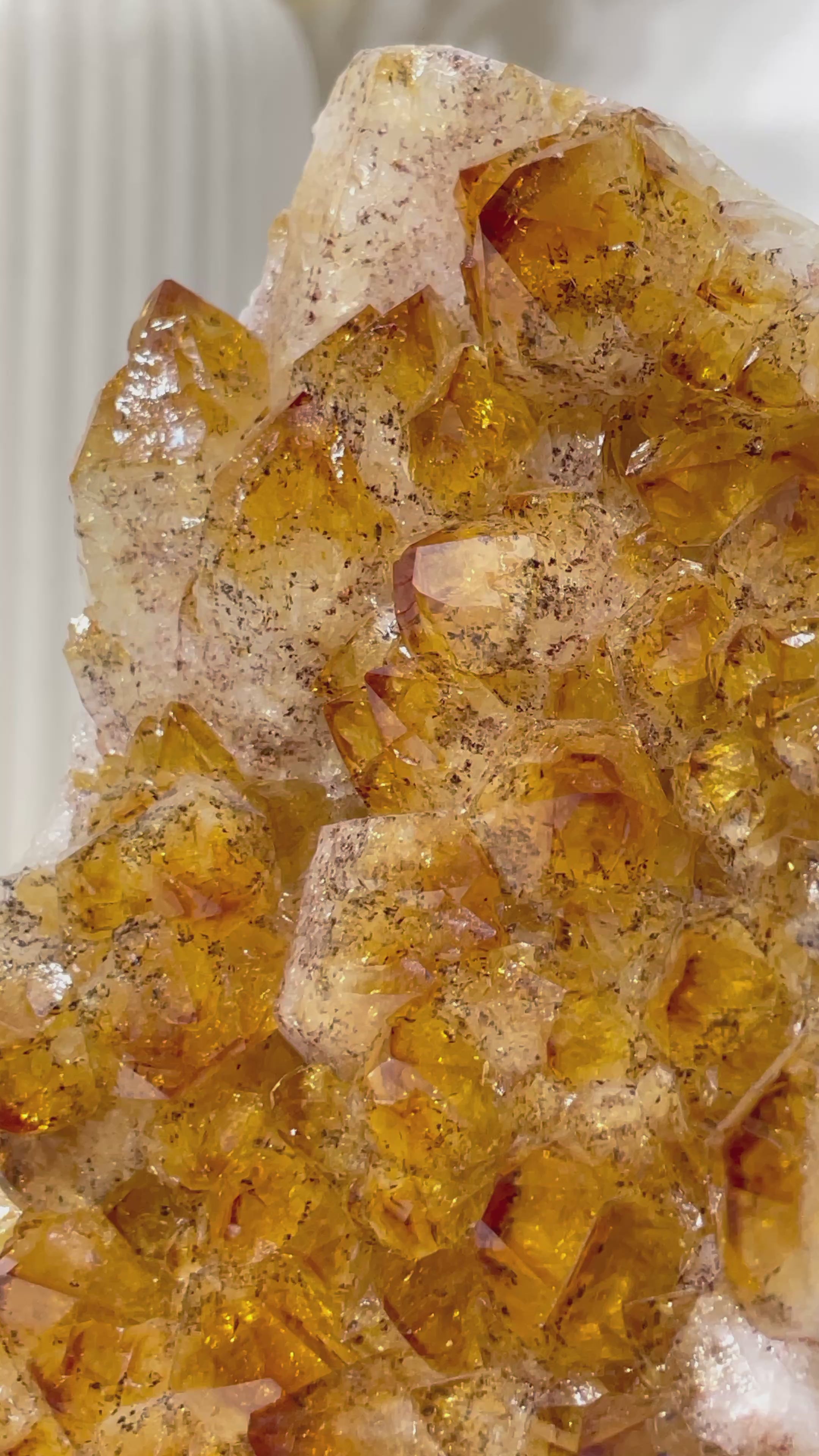 Citrine Standing Geodes