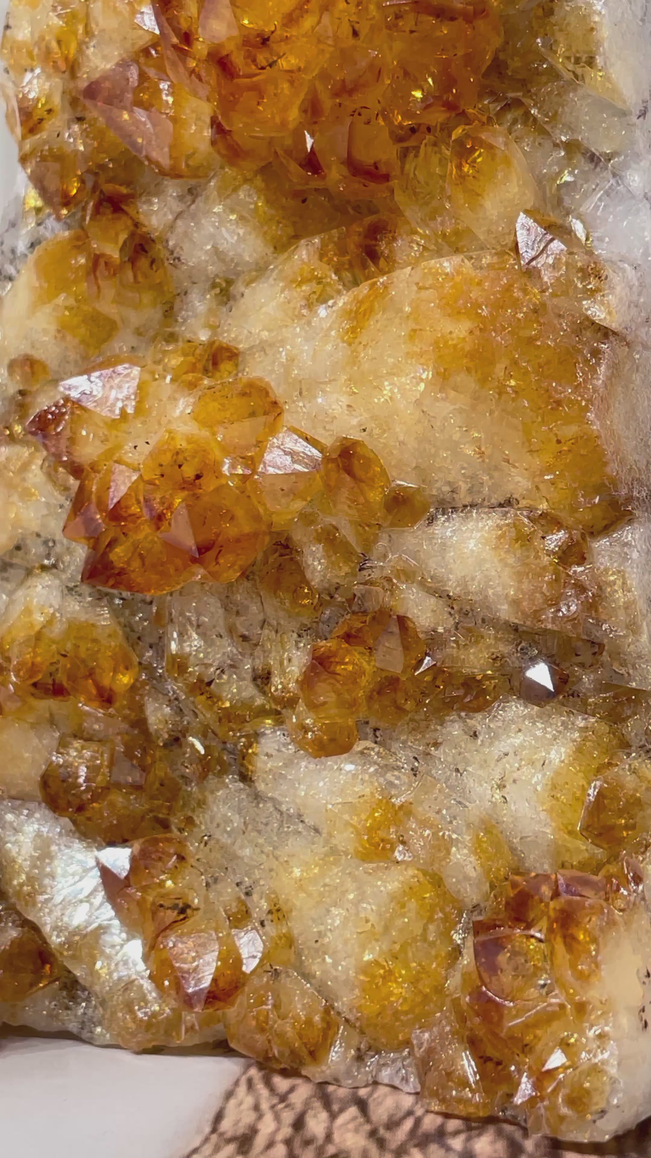 Citrine Standing Geodes