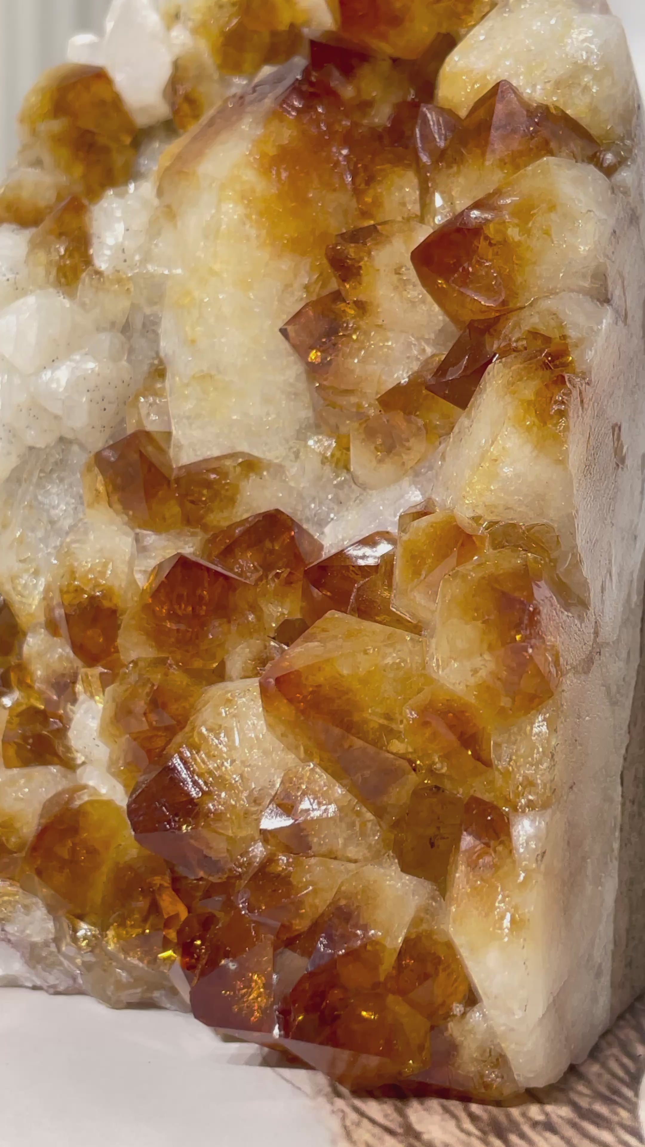 Citrine Standing Geodes