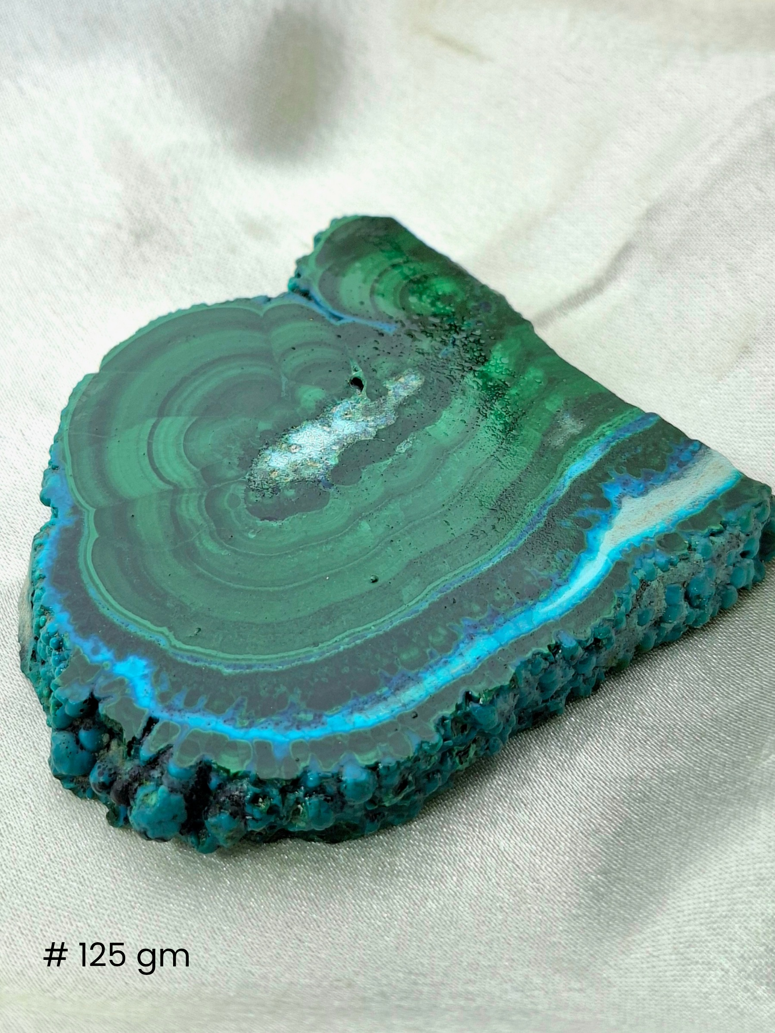 Malachite Azurite Slab – Natural Blue & Green Mineral Specimen | Collector’s Crystal & Home Décor