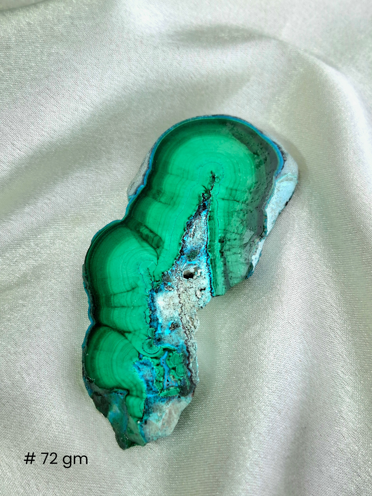 Malachite Azurite Slab – Natural Blue & Green Mineral Specimen | Collector’s Crystal & Home Décor
