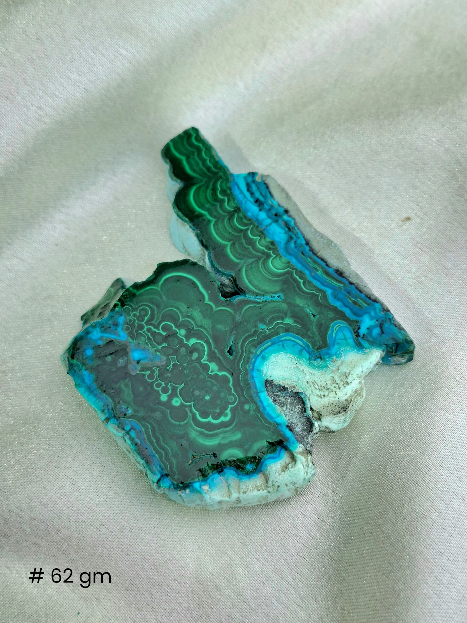 Malachite Azurite Slab – Natural Blue & Green Mineral Specimen | Collector’s Crystal & Home Décor