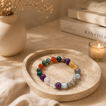 Vibrance Harmony Natural Crystal Bracelet – 8mm Gemstone Beads for Energy, Balance & Positivity